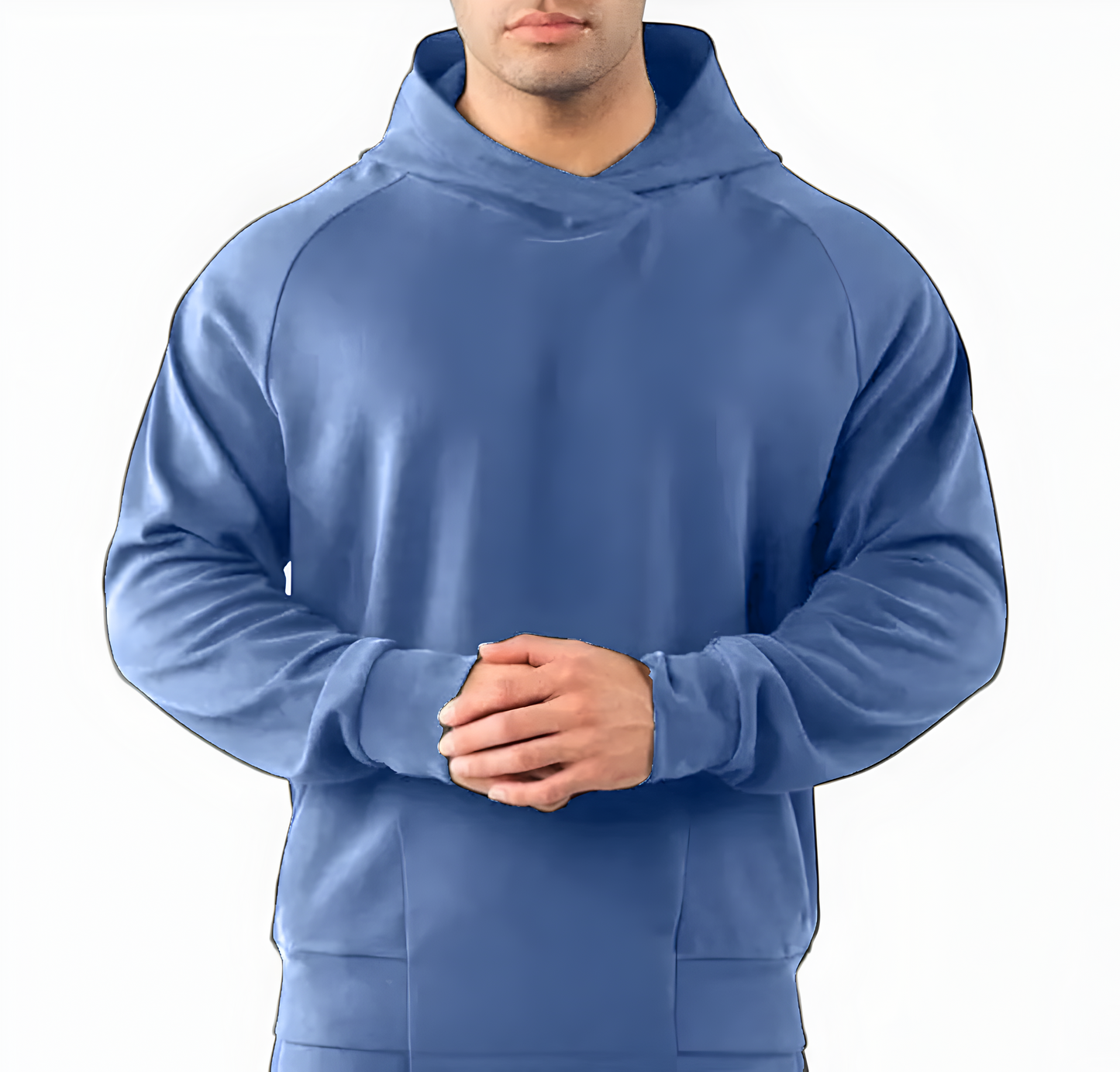 Oversized Hoodie in STEEL BLUE