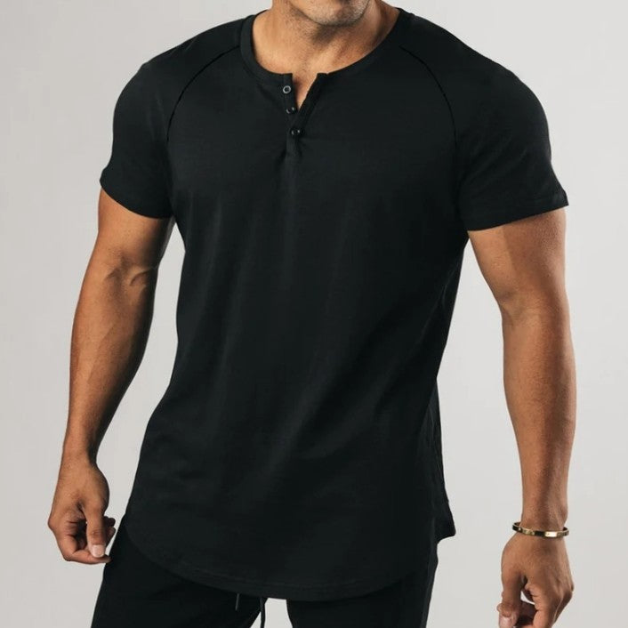 Cotton T-shirt in BLACK