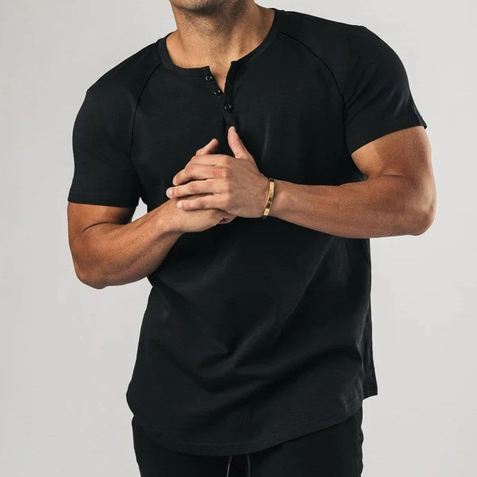 Cotton T-shirt in BLACK